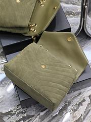 YSL Loulou Green Velvet Leather 25cm Bag - 5