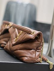 YSL Loulou puffer dark brown medium bag  - 6