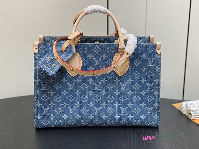 Louis Vuitton Onthego Denim MM Bag  - 1