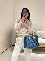 Louis Vuitton Onthego Denim MM Bag  - 4