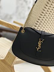 YSL Sienna Logo Plaque Black Shoulder Bag - 6