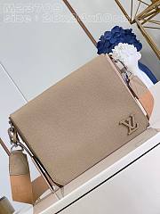 Louis Vuitton Takeoff Messenger Beige Leather Bag - 1