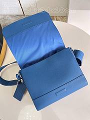 Louis Vuitton Takeoff Messenger Blue Leather Bag - 5