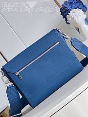 Louis Vuitton Takeoff Messenger Blue Leather Bag - 3