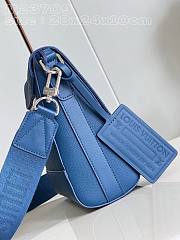 Louis Vuitton Takeoff Messenger Blue Leather Bag - 2