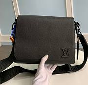 Louis Vuitton Takeoff Messenger Black Leather Bag - 1