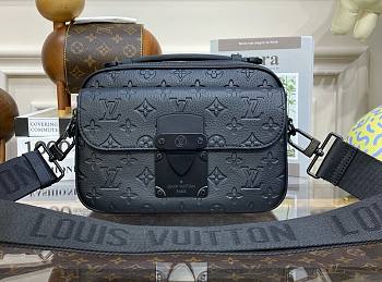 Louis Vuitton S Lock All Black Monogram Messenger Bag