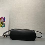 Prada small black leather handbag with belt 1BA418 bag - 2