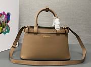 Prada small beige leather handbag with belt 1BA418 bag - 1