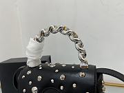 Versace Black Mini La Medusa Spiked Top Handle Bag - 6