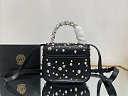 Versace Black Mini La Medusa Spiked Top Handle Bag - 3