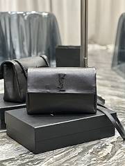 YSL Monogram West Hollywood Black Crossbody Bag - 1