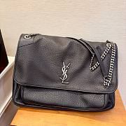 YSL Niki Jumbo Leather Shoulder Bag - 1