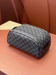 Louis Vuitton Dopp Kit Toiletry Black Damier Pouch - 5