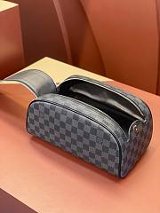 Louis Vuitton Dopp Kit Toiletry Black Damier Pouch - 3