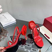 Valentino rose red leather heels  - 6