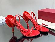 Valentino rose red leather heels  - 1