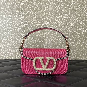 Valentino Loco Embroidered Small Pink Bag 