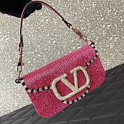 Valentino Loco Embroidered Small Pink Bag  - 2