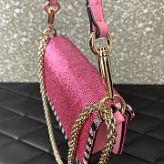 Valentino Loco Embroidered Small Pink Bag  - 3