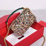 Valentino Loco Embroidered Small Green Bag - 6