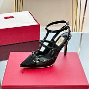 Valentino black patent black rockstud high heels  - 5