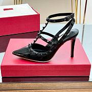 Valentino black patent black rockstud high heels  - 3