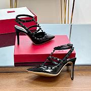 Valentino black patent black rockstud high heels  - 2