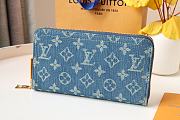 Louis Vuitton denim long wallet  - 3