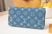 Louis Vuitton denim long wallet  - 2