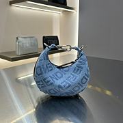 Fendi Fendigraphy mini light blue denim bag - 6