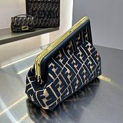 Fendi First beige black FF 26cm bag - 5