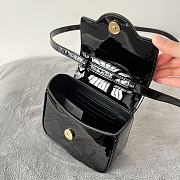 Versace La Medusa black patent mini bag - 4