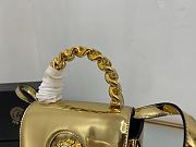 Versace La Medusa gold patent mini bag - 5