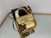 Versace La Medusa gold patent mini bag - 4