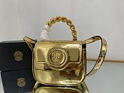 Versace La Medusa gold patent mini bag - 2