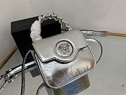 Versace La Medusa silver leather mini bag - 6