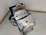 Versace La Medusa silver leather mini bag - 4