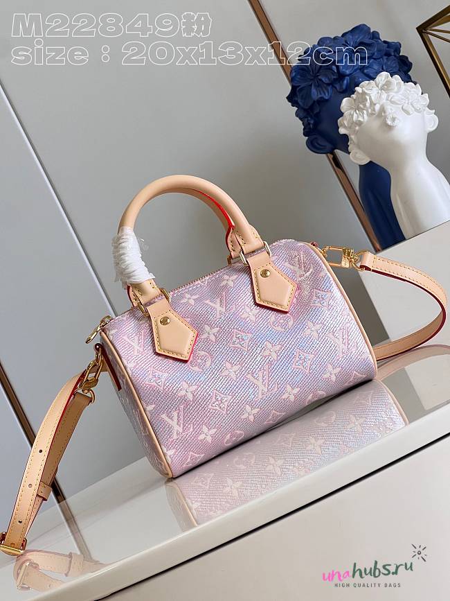 Louis Vuitton mini speedy 20 pink bag  - 1