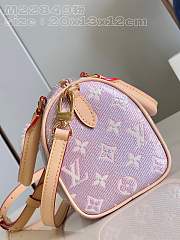 Louis Vuitton mini speedy 20 pink bag  - 5