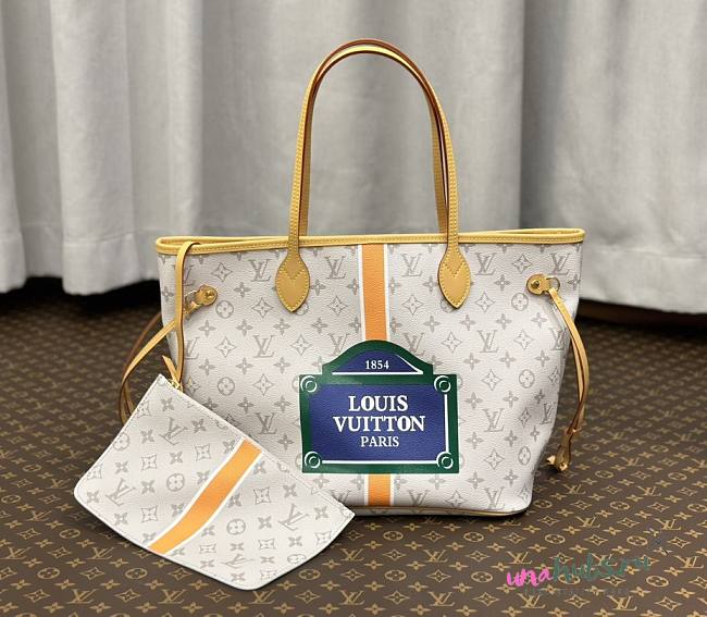 Louis Vuitton Neverfull Beige/Ocher Bag - 1