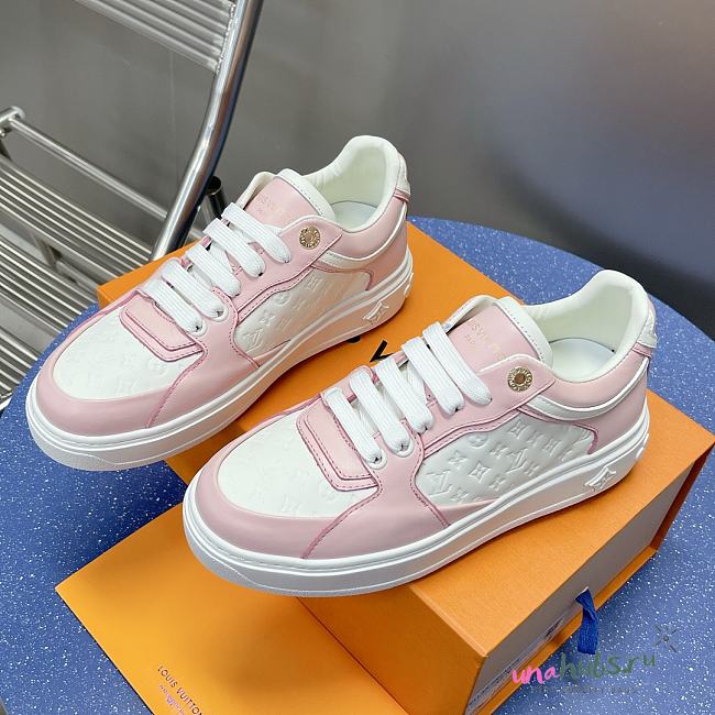 Louis Vuitton 1ABURV Time Out Pink Sneaker - 1