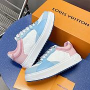 Louis Vuitton 1ABURV Time Out Blue Sneaker - 3