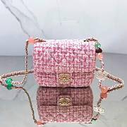 Chanel 23P Mini Flap Bag in Pink Tweed AS3782 - 1