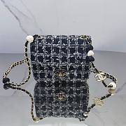 Chanel 23P Mini Flap Bag in Black Tweed AS3782 - 1