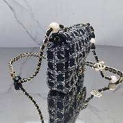 Chanel 23P Mini Flap Bag in Black Tweed AS3782 - 5