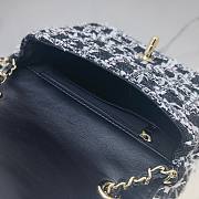 Chanel 23P Mini Flap Bag in Black Tweed AS3782 - 4