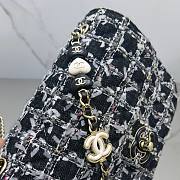 Chanel 23P Small Flap Bag in Black Tweed AS3782 - 4