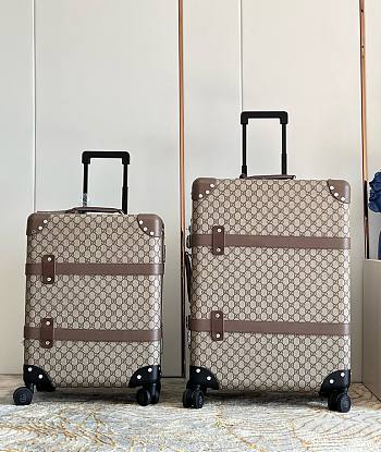 GUCCI x Globetrotter GG beige Suitcase 