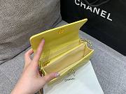 Chanel 23S Woc Yellow Caviar Leather Bag - 4